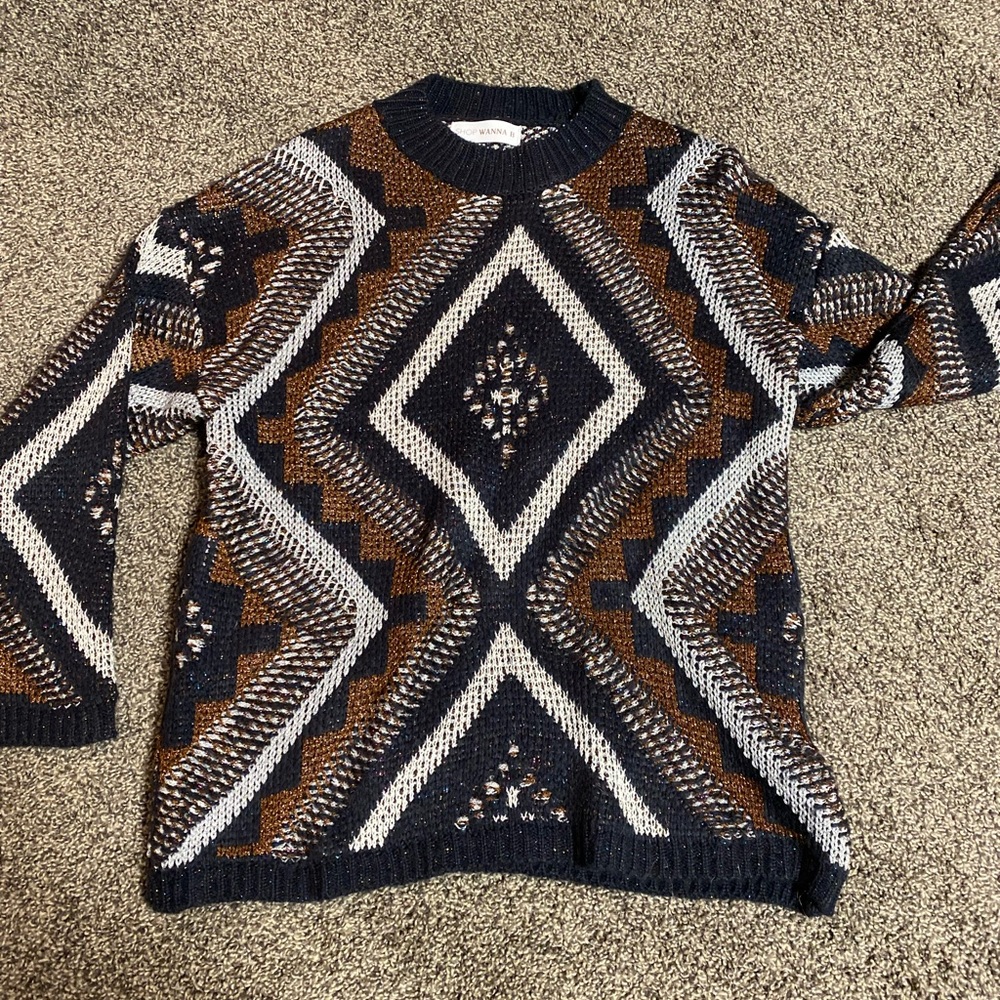 NWT western sweater